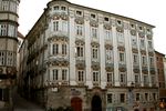 Apothekerhaus um 1850 am Hofberg unter dem Linzer Schloss