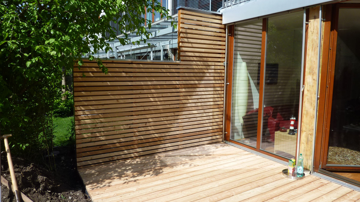 Holz sichtschutz fr balkon: sichtschutz holz f r terrasse jardin ...