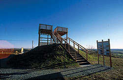 Die neu errichtete Aussichtswarte in Burgauberg
